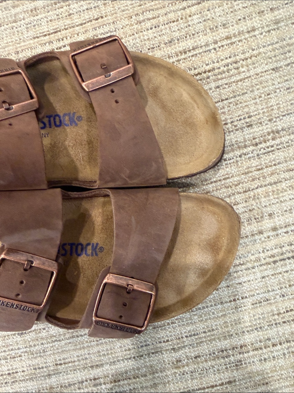 Women’s Birkenstock Brown Double-Buckle Slide Sandals Size 39 - Picture 5 of 11